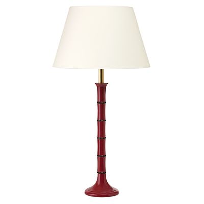 Raspberry Pink Bamboo Lamp