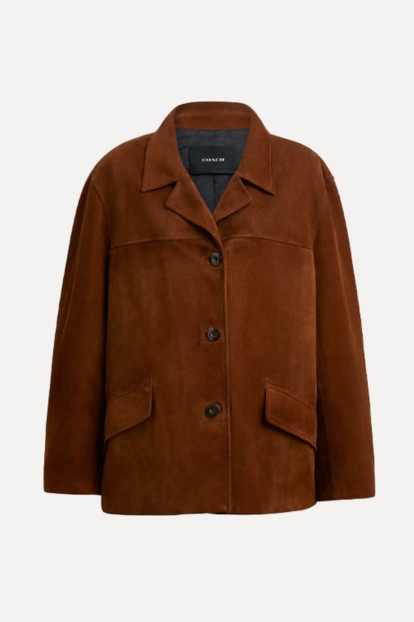 Sculpted C Suede Jacket from Coach