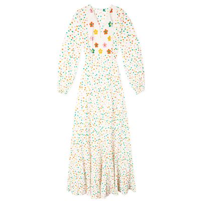 Eliza Pollen Spot Embroidery Dress from Rixo