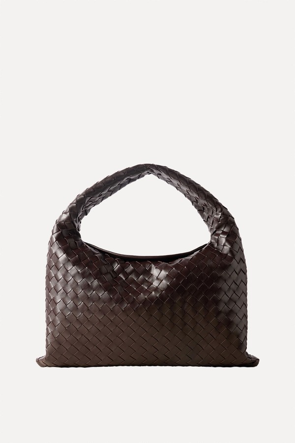 Hop Small Intrecciato Leather Tote from BOTTEGA VENETA