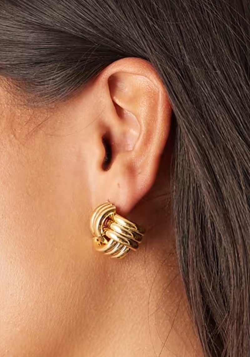 Vintage Style Interlocking Statement Stud Earrings* 