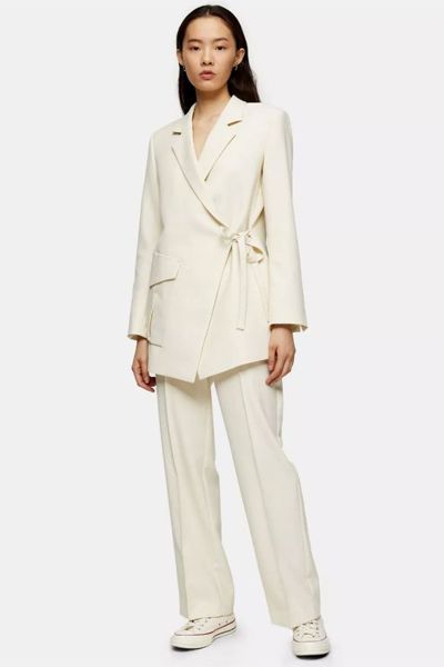 Ivory Straight Trousers