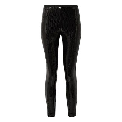 Sequined Stretch Crepe Leggings from Marc Jacobs