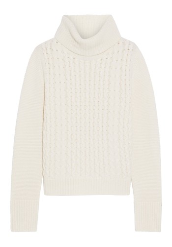 Billie Cable-Knit Cashmere Turtleneck  from Iris & Ink