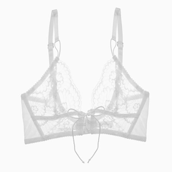 Delilah Midline Bra Snow from Lonely Lingerie