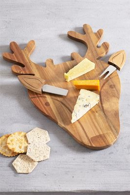 Wooden Stag Cheese Board
