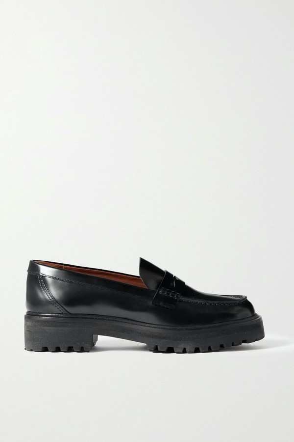 Agathea Leather Loafers from Reformation