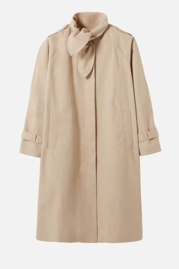 Tie-Detail Cotton Trench Coat  from Claudie Pierlot
