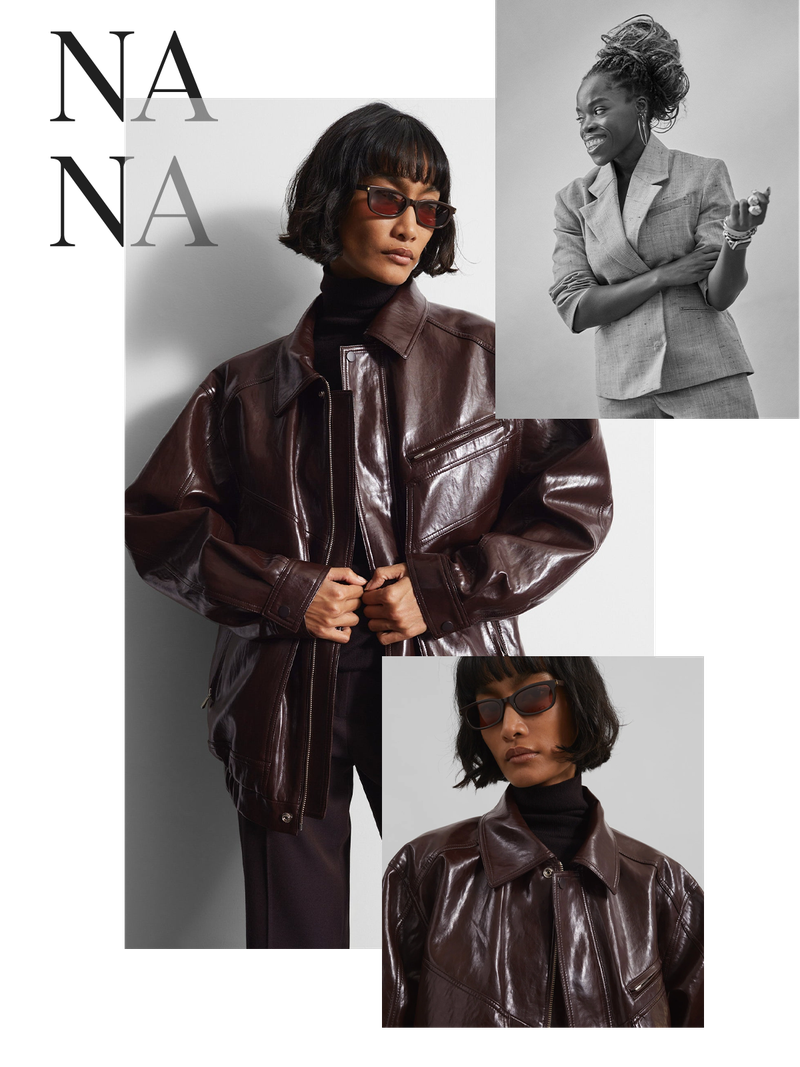 Risner Faux Leather Jacket from The Frankie Shop