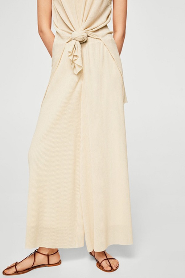 Pleated Palazzo Trousers from Mango