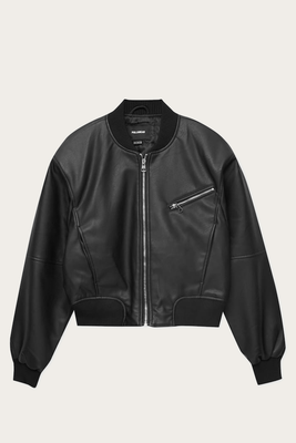 Faux Leather Bomber Jacket from Pull & Bear