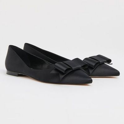 Satin Pointed Flats from L.K.Bennett