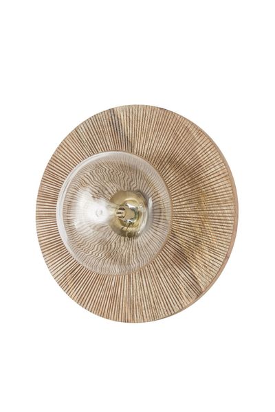 Hand-Carved Mango Wood Wall Light from Maison Du Monde