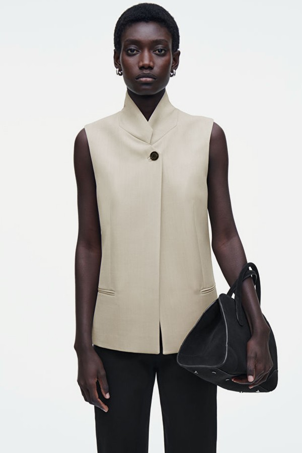 Longline Wool Waistcoat from COS