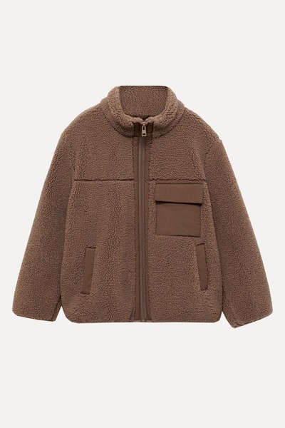 Shearling-Lined Leather Jacket from Mango