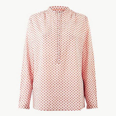 Pure Cotton Geometric Print Shirt