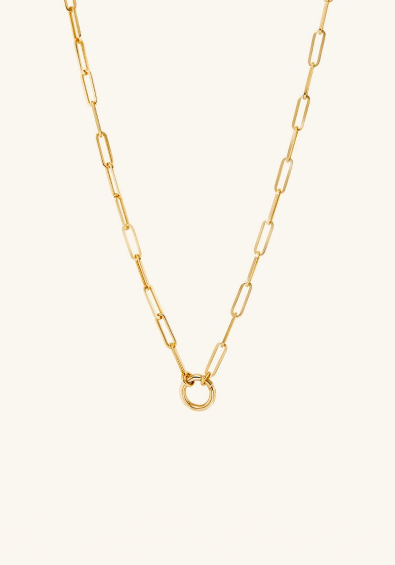 Paperclip Chain Charm Necklace