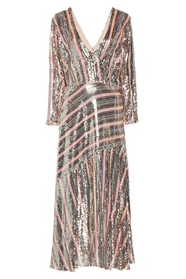 Tyra Sequin Stripe Dress from Rixo 