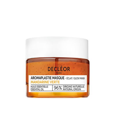 Green Mandarin Glow Booster Mask Glowing Skin from Decléor