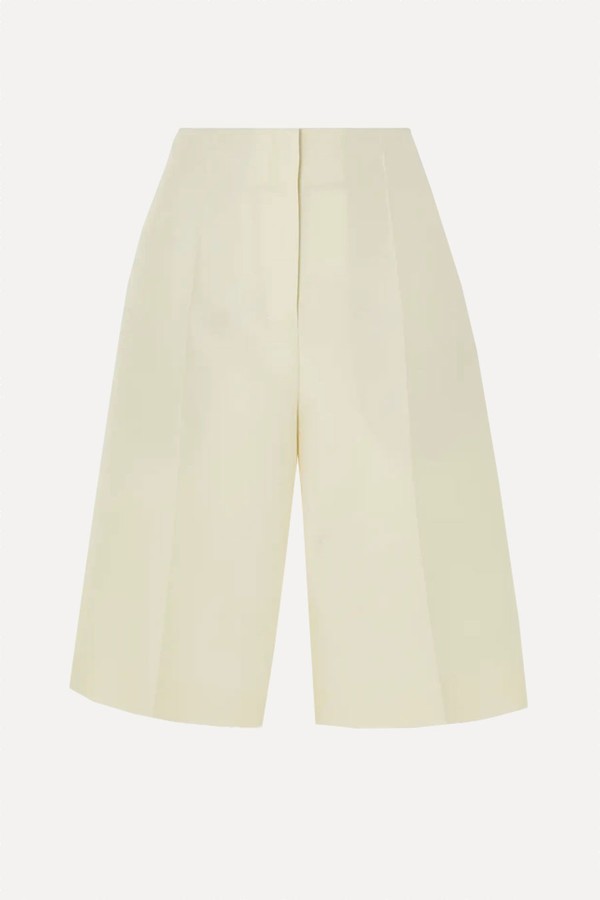 Flash Wool & Silk-Blend Shorts from The Row