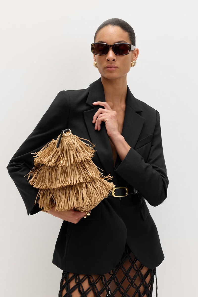 Fringed Clutch Bag
