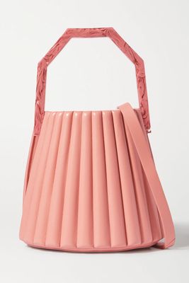 Alez Small Pleated Leather Bucket Bag from Lousie Et Cie