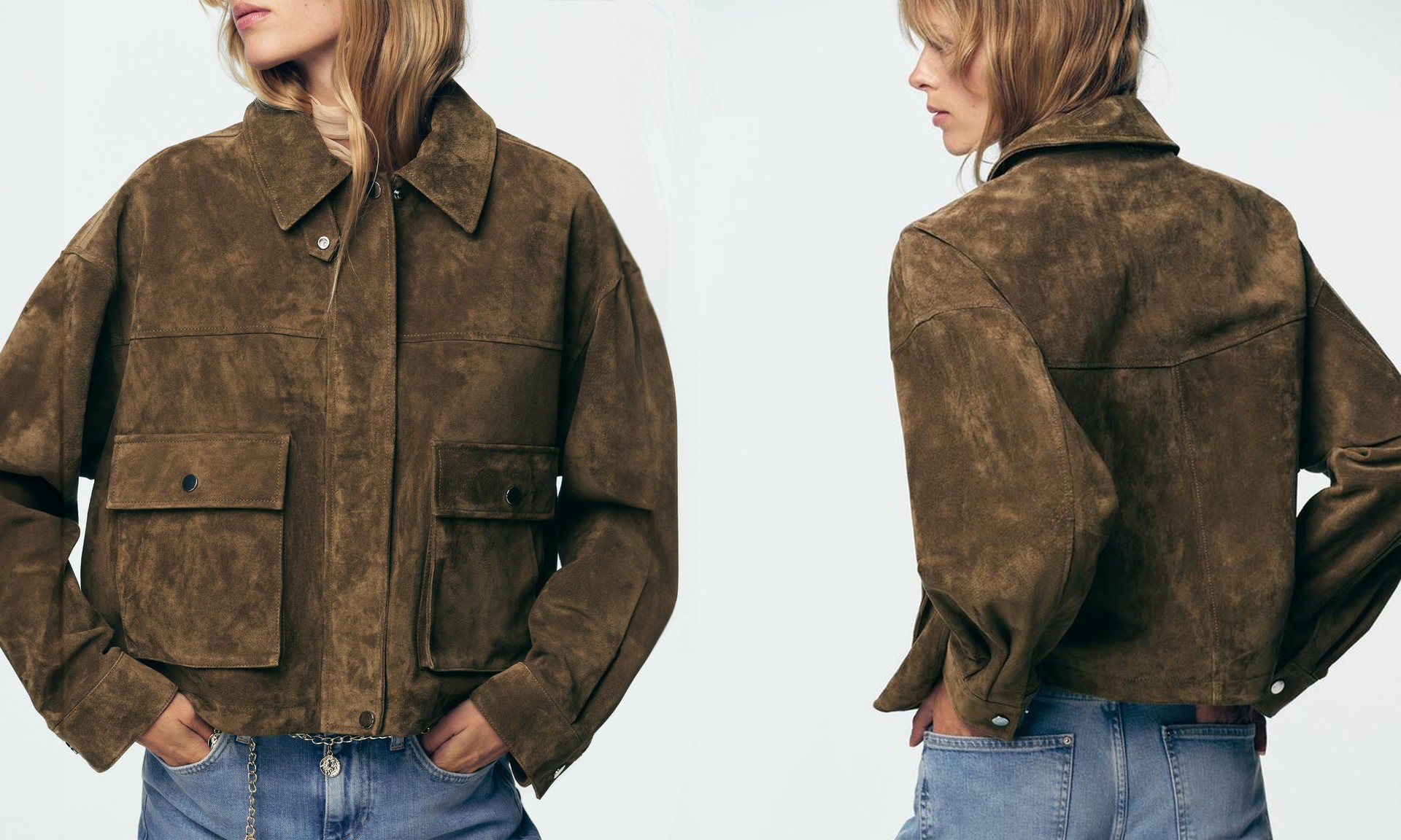 100% Leather Bomber Jacket