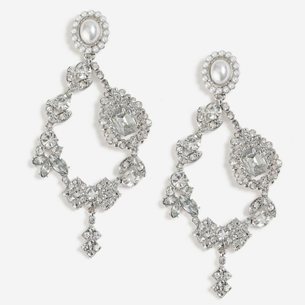 Ornate Stone Drop Earrings from Topshop