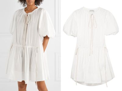 Honour Lace-up Broderie Anglaise Cotton Mini Dress from Zimmermann