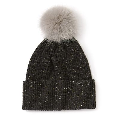 Donegal Faux Fur Pom Hat from Jigsaw