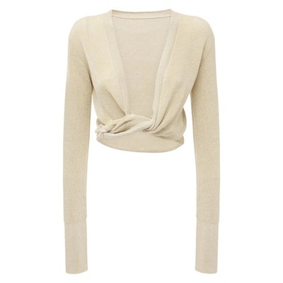 Cropped Linen Twisted Cardigan  from Jacqemus 