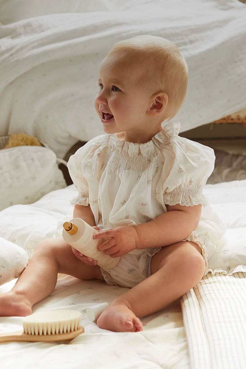 Lace Trimmed Blouse & Bloomer Set from Belle Enfant