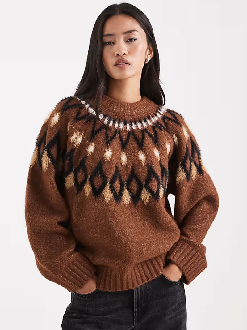 Eyelash Yoke Placement Jumper from ASOS DESIGN