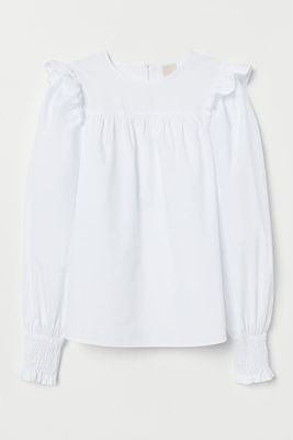 Frilled Cotton Blouse from H&M