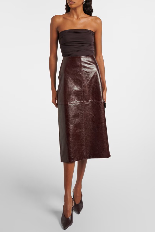 Gwyneth Ruched Bodysuit from Agolde