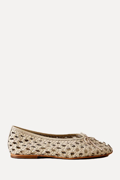 Pilcro Woven Leather Ballet Flats from Anthropologie