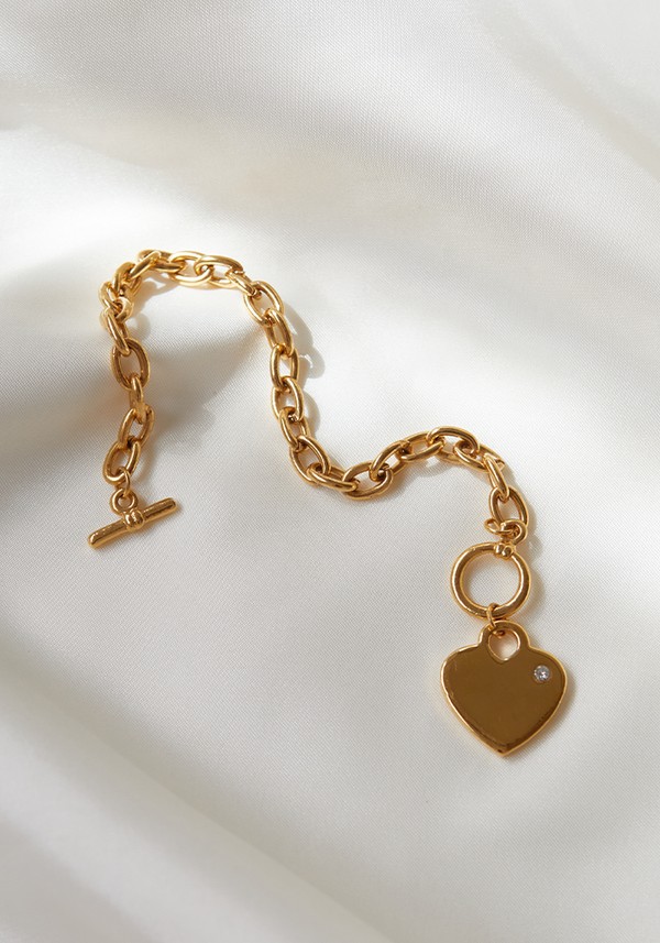 Heart Charm Bracelet