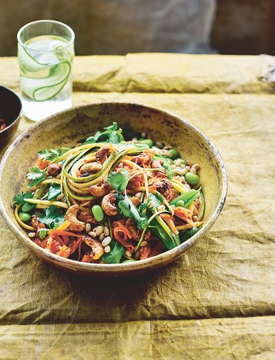 Pearl Barley, Turmeric & Kimchi Salad