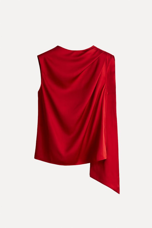 Draped Satin Blouse from H&M
