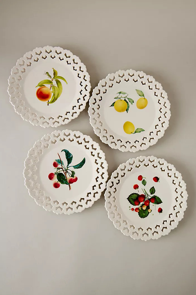 Chantilly Lace Border Dessert Plate from Anthropologie