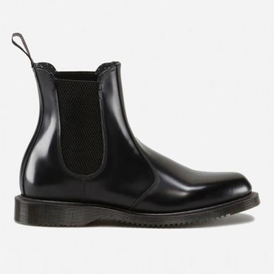 Flora Polished Smooth Leather Chelsea Boots from Dr. Martens