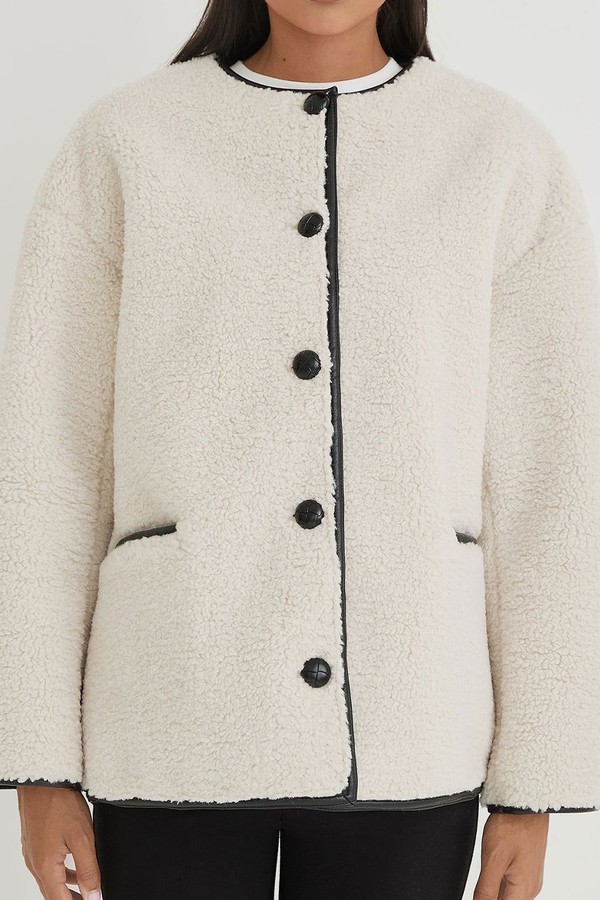Faux Shearling Jacket from 4th & Reckless