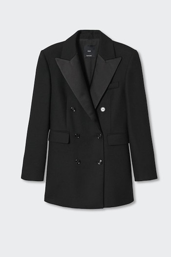 Satin Lapels Blazer from Mango