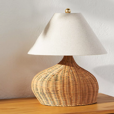 Natural Rattan Table Lamp from Anthropologie