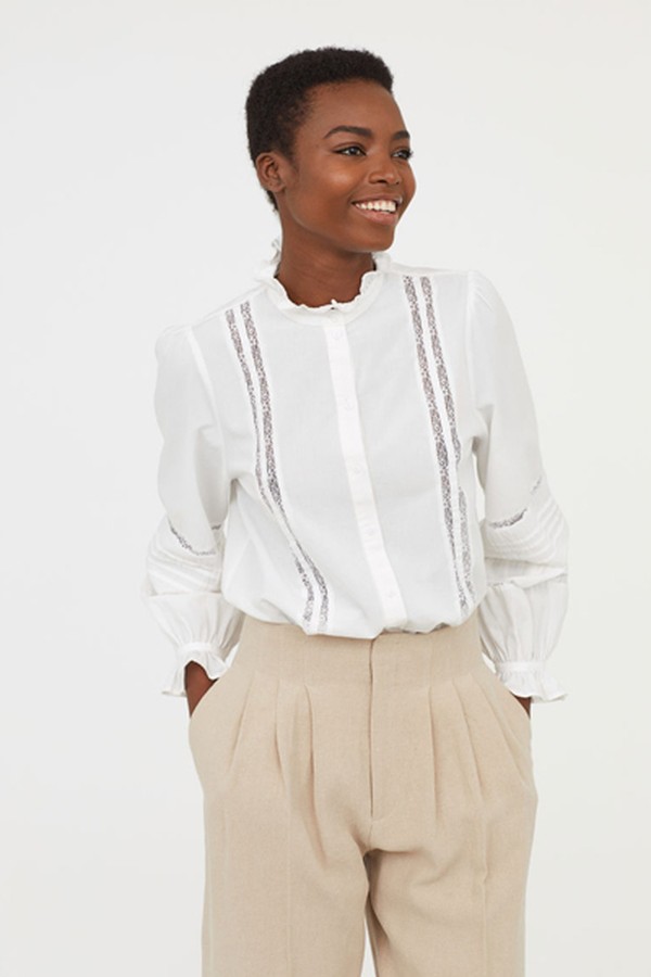 Blouse With Lace from H&M