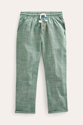 Green Summer Pull-on Trousers from Boden