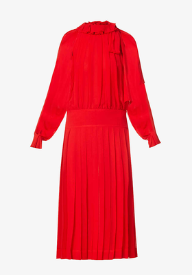 Frilled Crepe Maxi Dress from Victoria Beckham