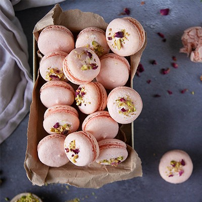 Rose And Pistachio Macaron Kit from Honeywell Biscuit Co