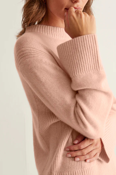 Cropped Cashmere Sweatshirt from Loop Cashmere 