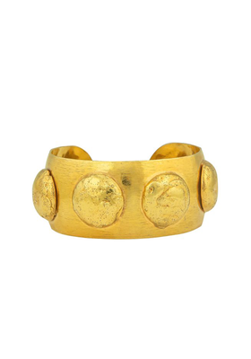 Curve 22K Gold-Plated Brass Cuff from Sylvia Toledano